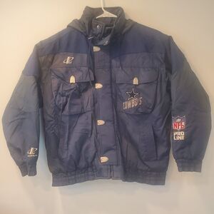 Vintage Dallas Cowboys Logo Athletic Puffer Jacket Size XL NFL READ